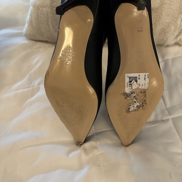 Black designer booties worn once - Picture 5 of 5